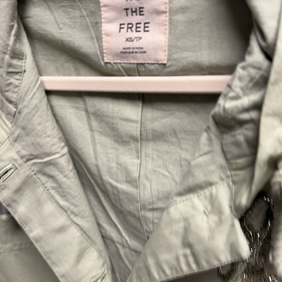 Free People We the Free Davy Jones Embroidered Beaded Parka in Sea of Sage - Picture 10 of 11